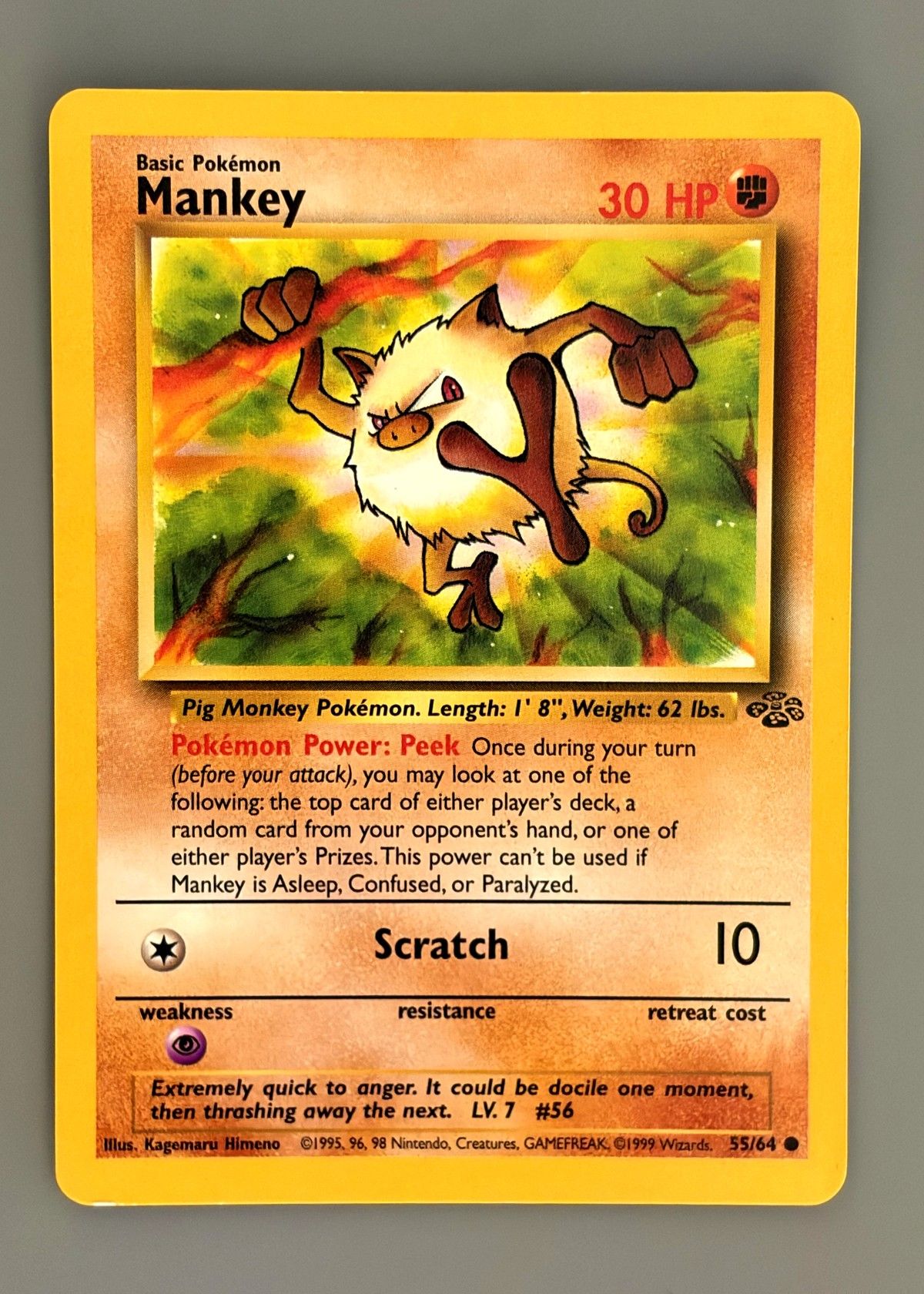 Mankey 55/64 (Jungle) - Common, front