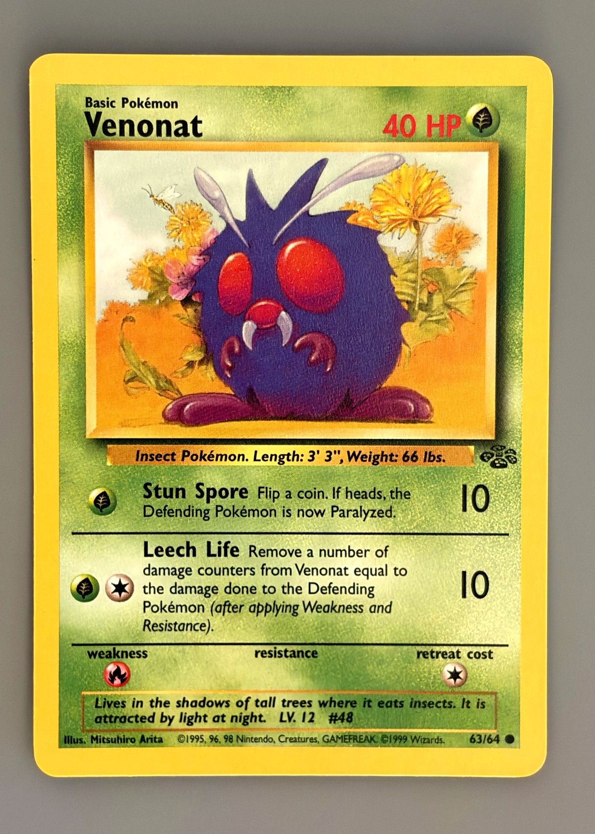 Venonat 63/64 (Jungle) - Common, front