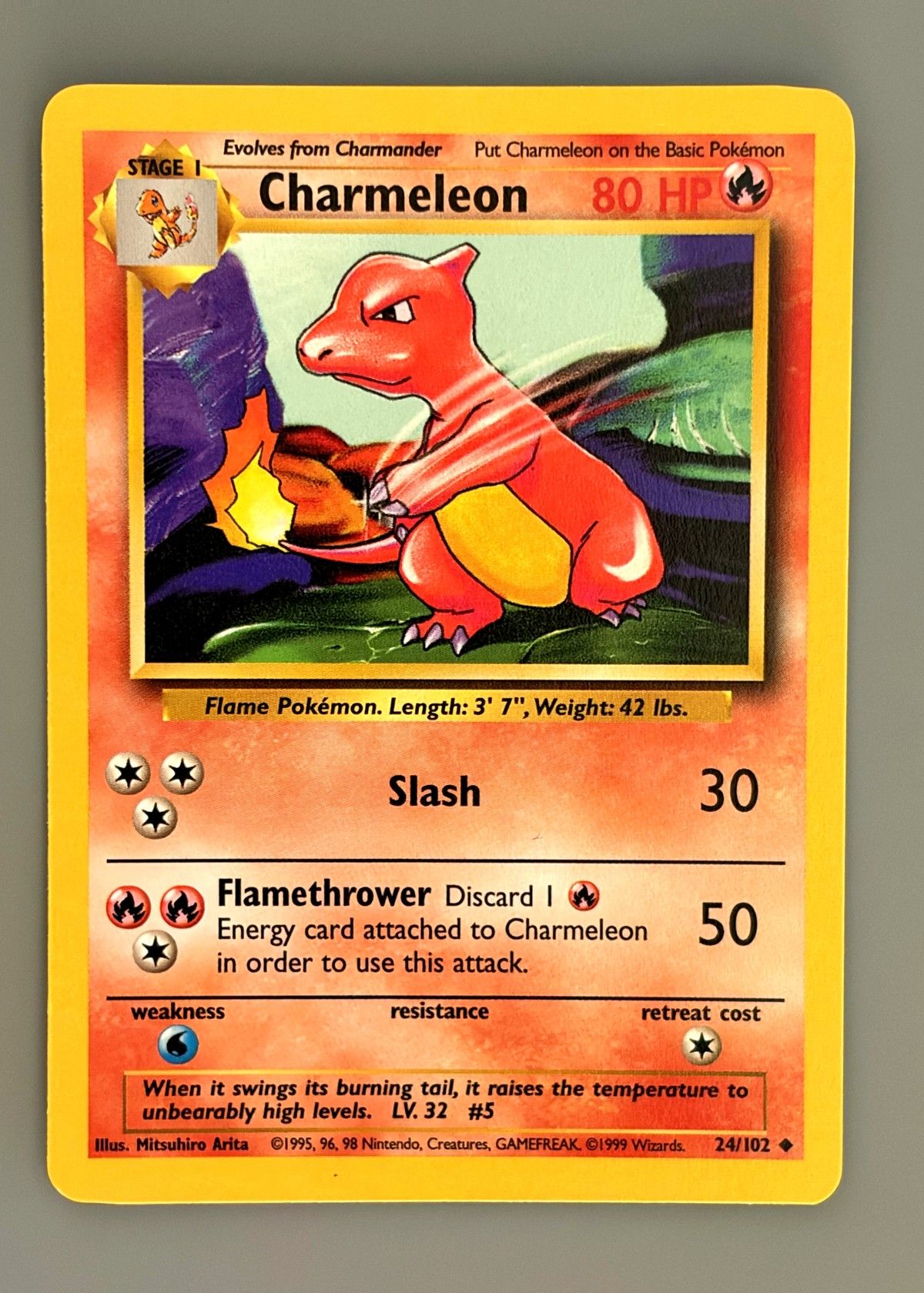 Charmeleon 24/102 (Base Set) - Uncommon, front