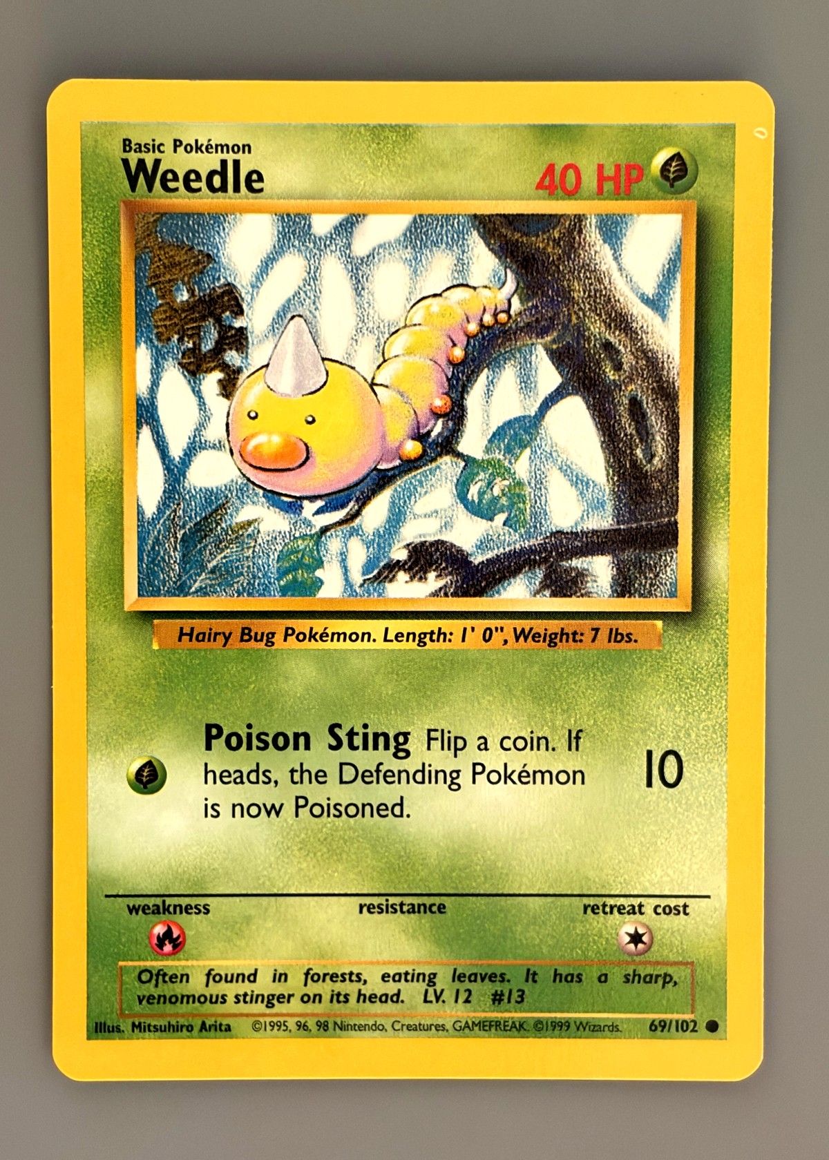 Weedle 69/102 (Base Set) - Common, front