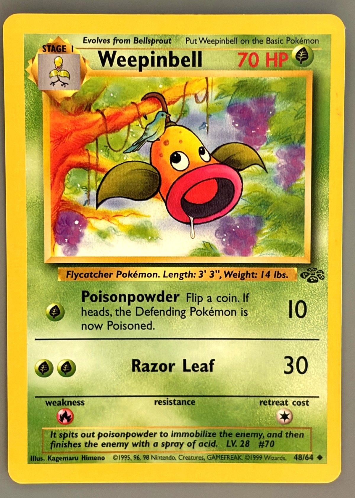 Weepinbell 48/64 (Jungle) - Uncommon, front