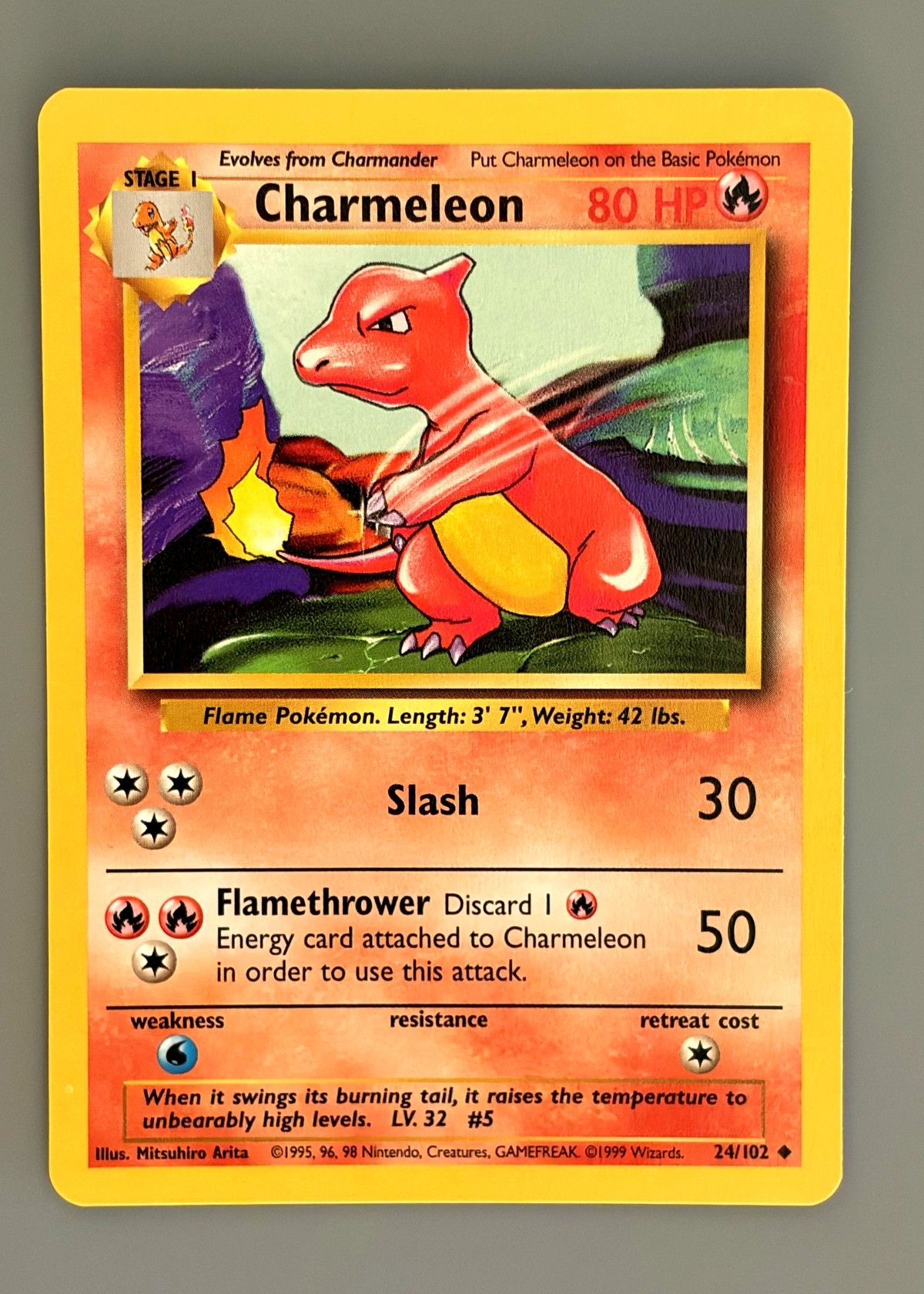 Charmeleon 24/102 (Base Set) - Uncommon, front