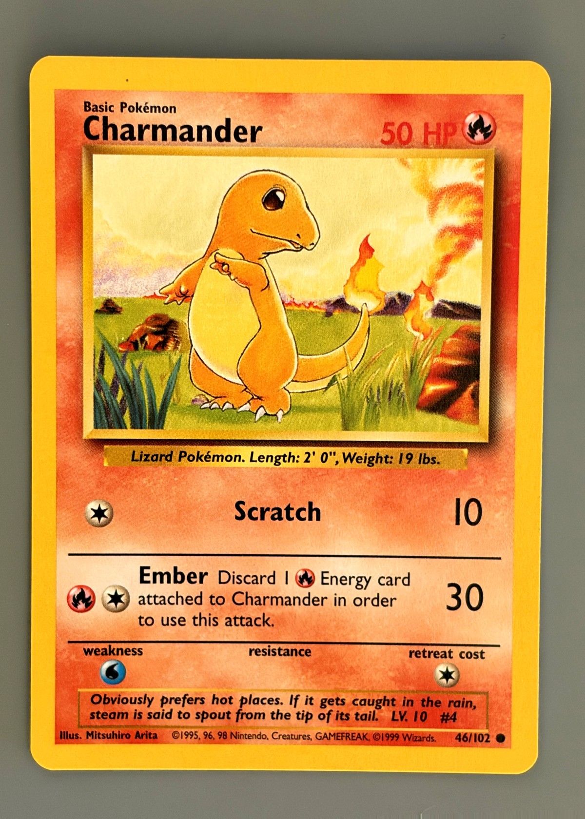Charmander 46/102 (Base Set) - Common, front
