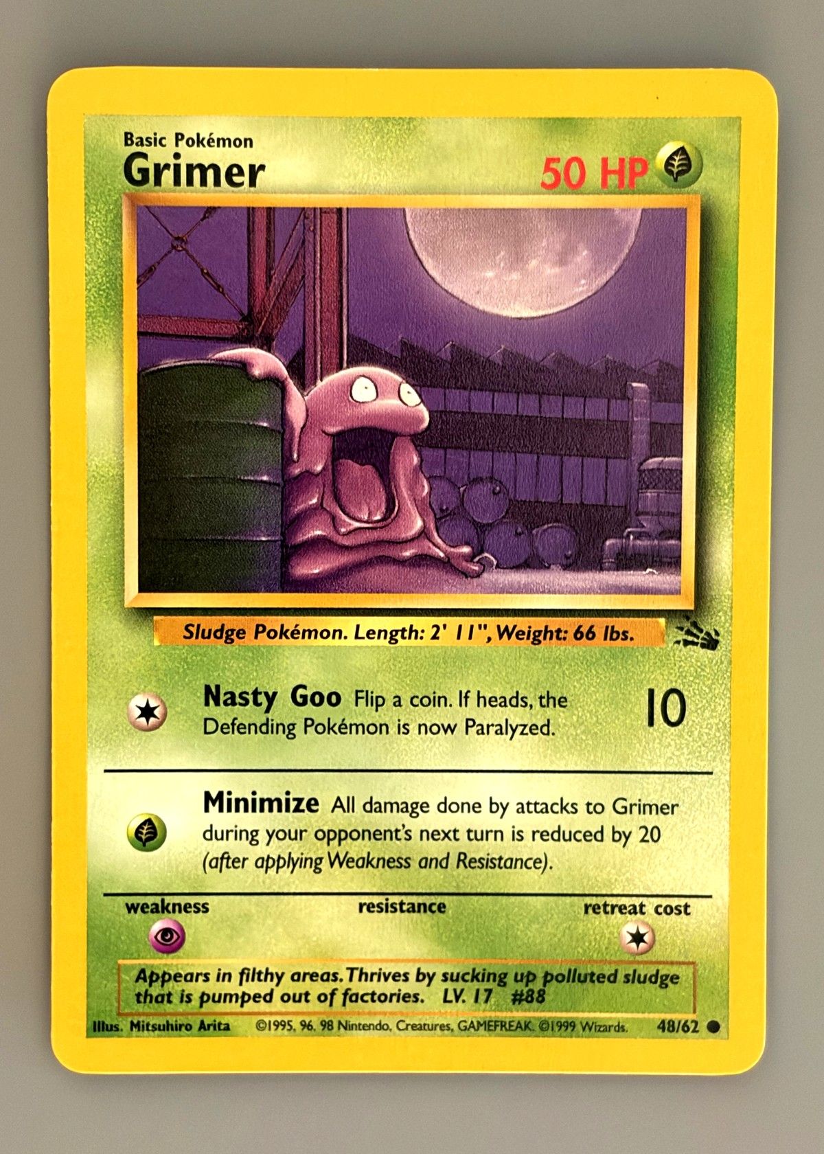Grimer 48/62 (Fossil) - Common, front