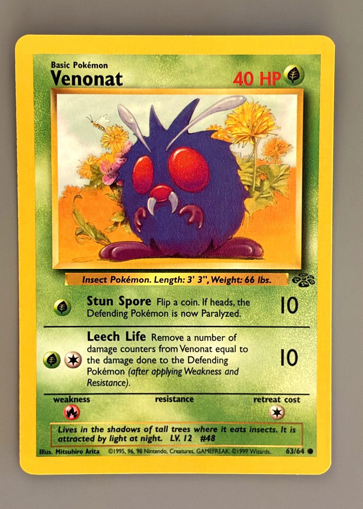 Venonat 63/64 (Jungle) - Common, front