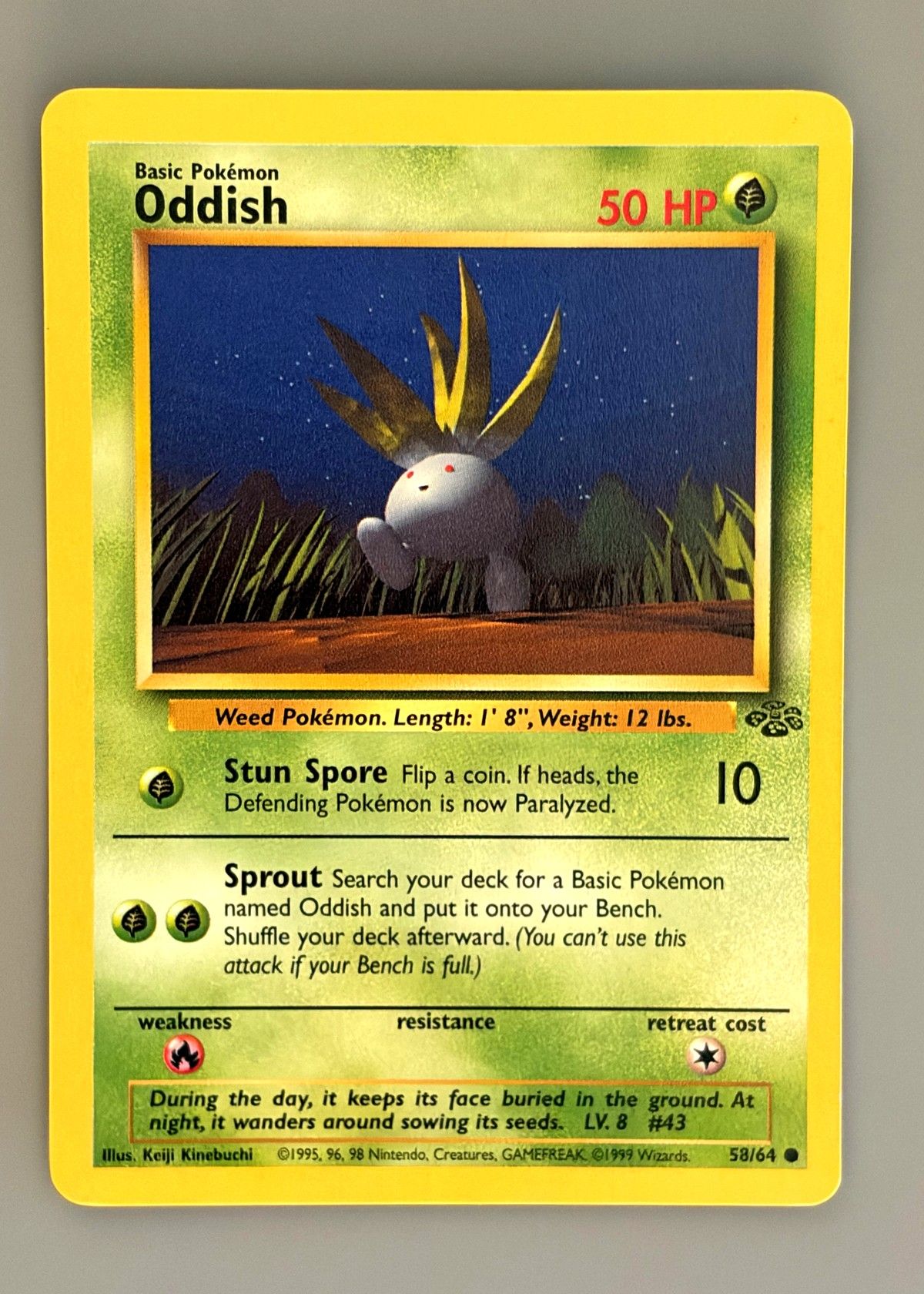 Oddish 58/64 (Jungle) - Common, front