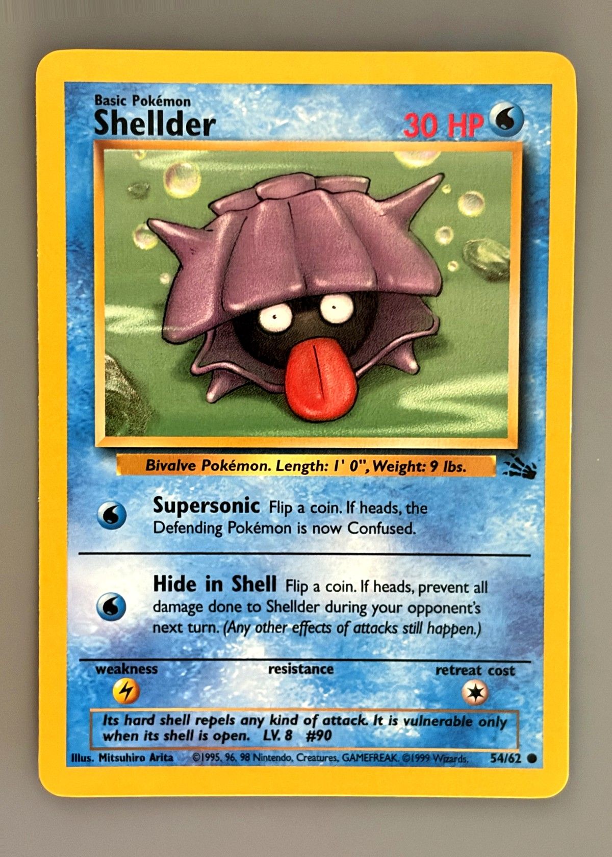 Shellder 54/62 (Fossil) - Common, front