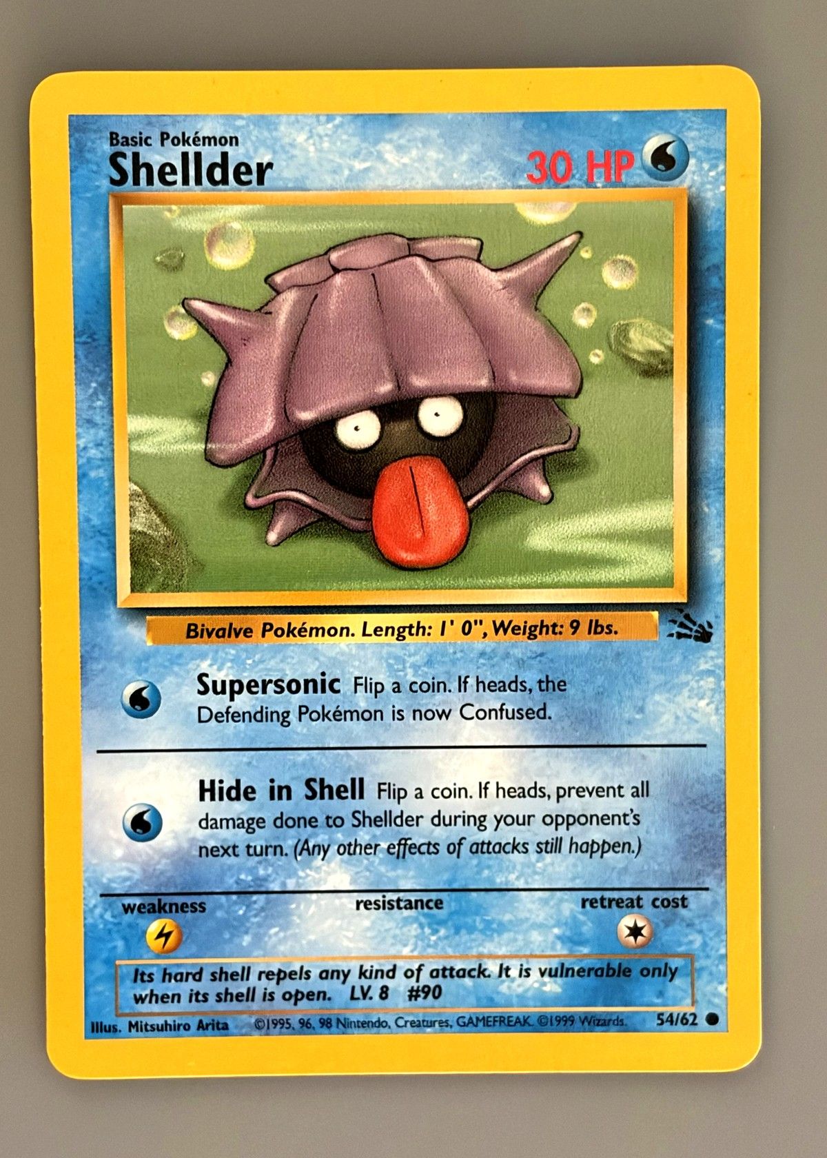 Shellder 54/62 (Fossil) - Common, front