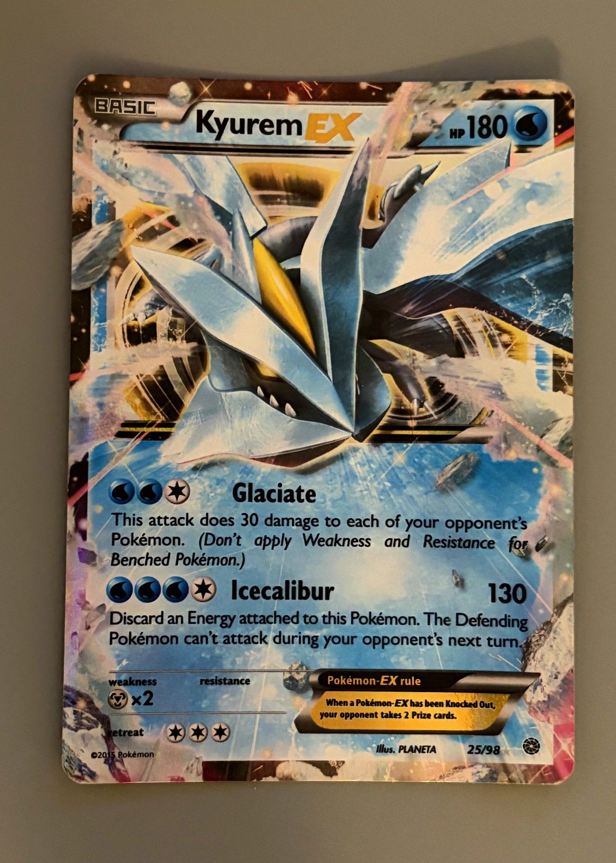 Kyurem EX 25/98 (Ancient Origins) - Ultra Rare, front