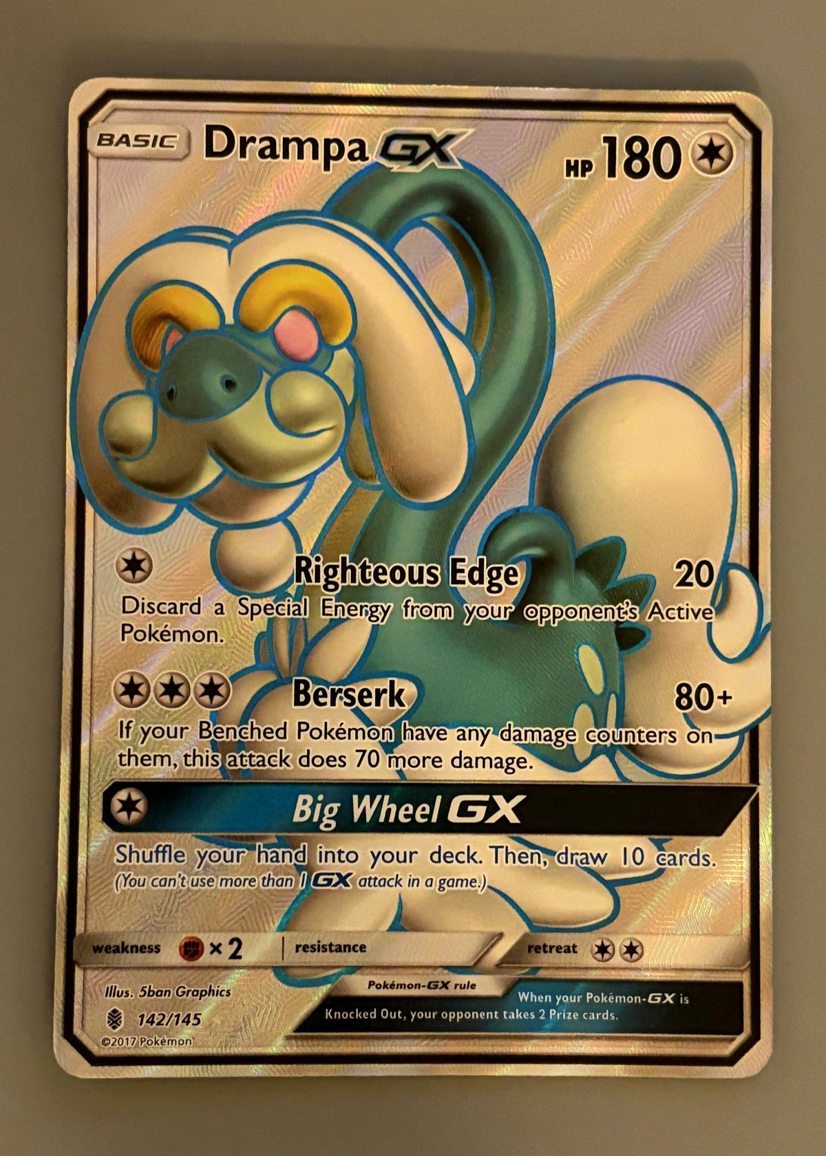 Drampa GX 142/145 (Guardians Rising) - Ultra Rare, front