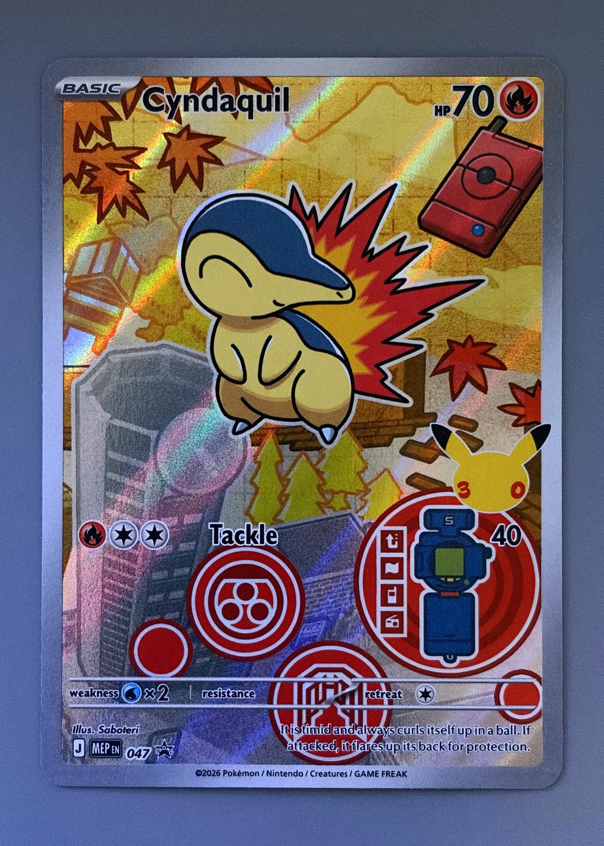 Cyndaquil 047 (MEP Black Star Promos) - Promo, front