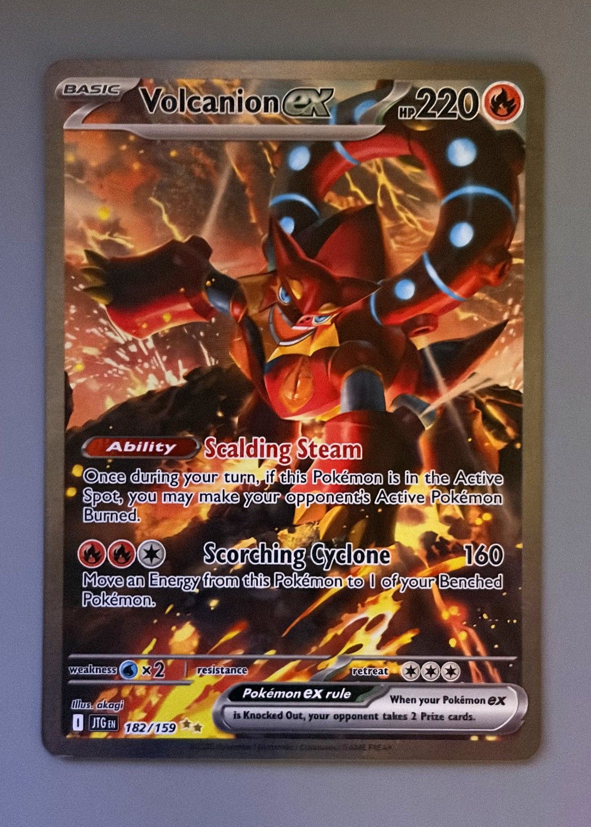 Volcanion ex 182/159 (Journey Together) - Special Illustration Rare, front