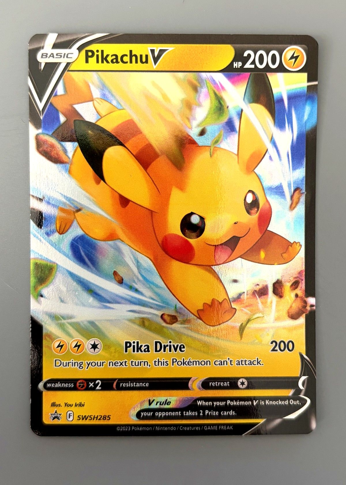 Pikachu V SWSH285 (SWSH Black Star Promos) - Promo, front