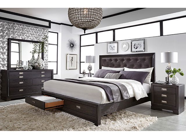 Front Street Upholstered King Bedroom Set