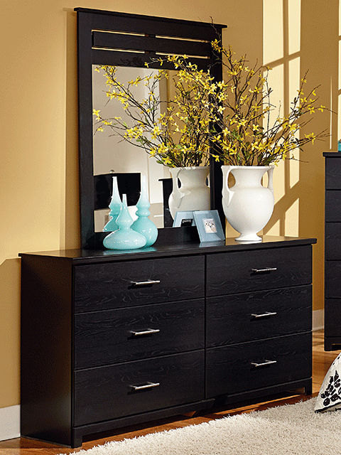 Silhouette Dresser And Mirror The, Black Dresser With Mirror And Chest Set