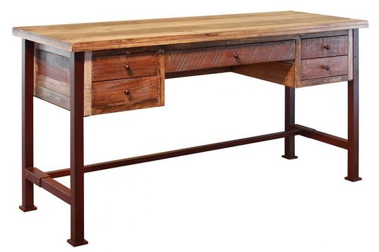 Pine Home Office Desk The Furniture Mart