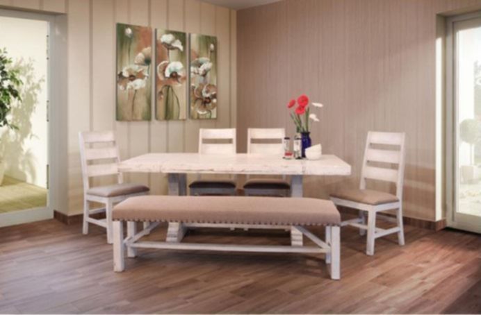 Picture of Terra White 5pc Dining Set