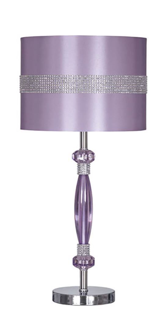 Nyssa Purple Metal Table Lamp
