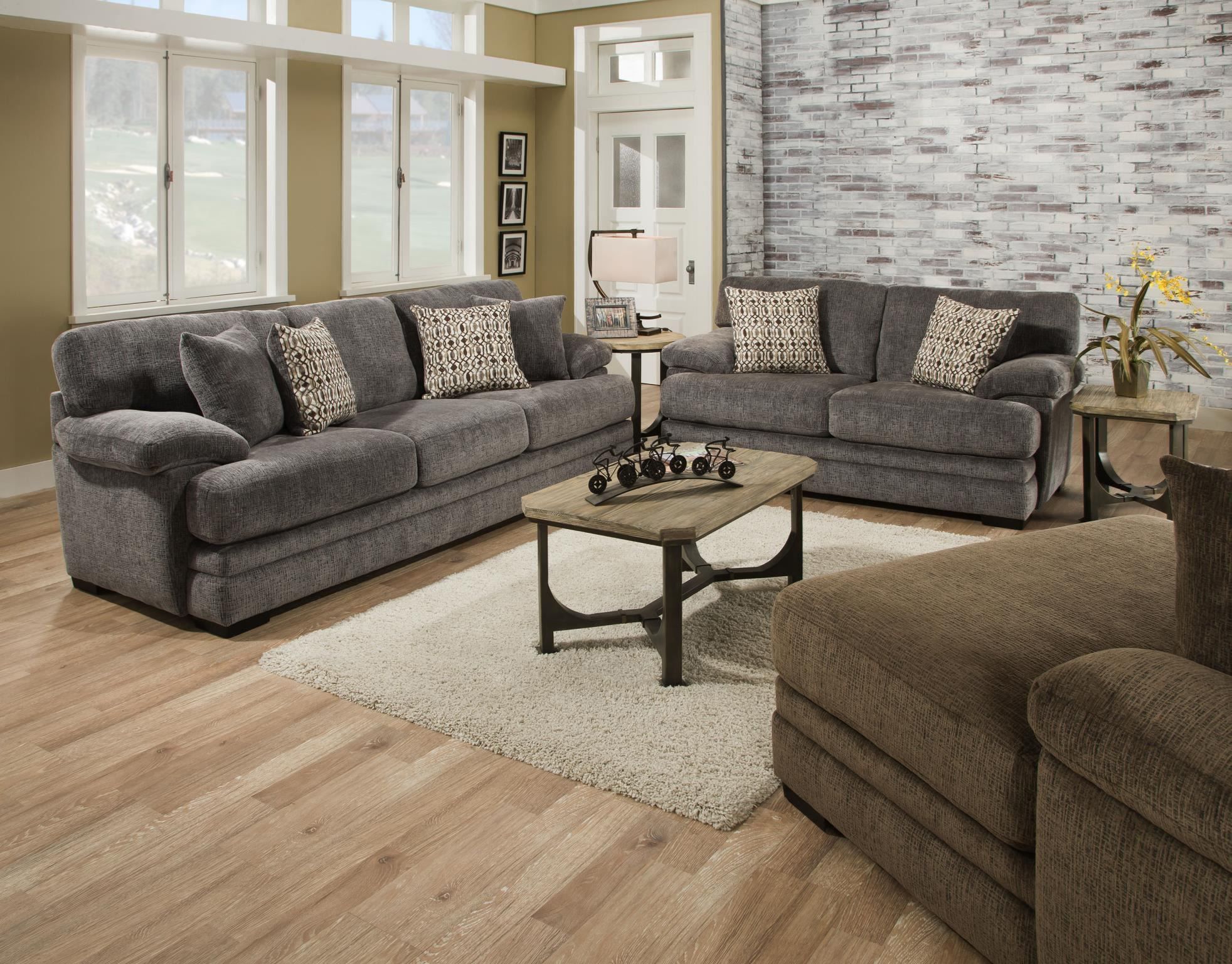 Beaverton Grey Loveseat The Furniture Mart