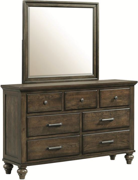 Chatham Grey Dresser And Mirror Set The Furniture Mart