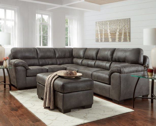 Sequoia Ash Two Piece Sectional Unclaimed Freight Furniture