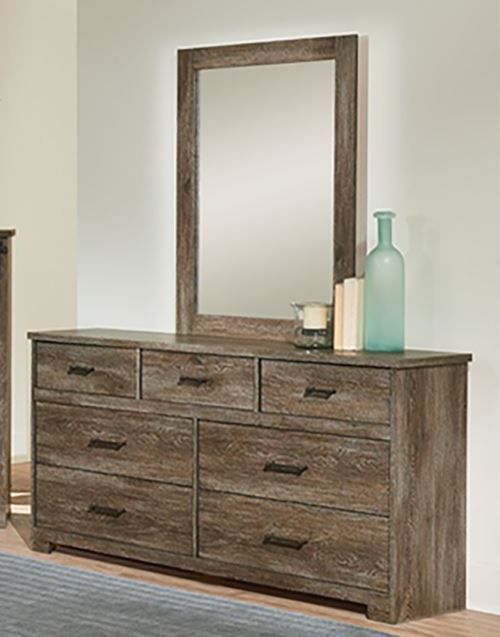 Derekson Dresser And Mirror Set The Furniture Mart