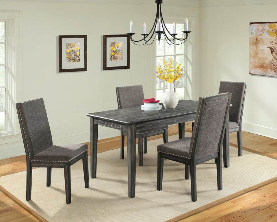 South Paw Dining Table with Four Chairs | Unclaimed Freight Furniture