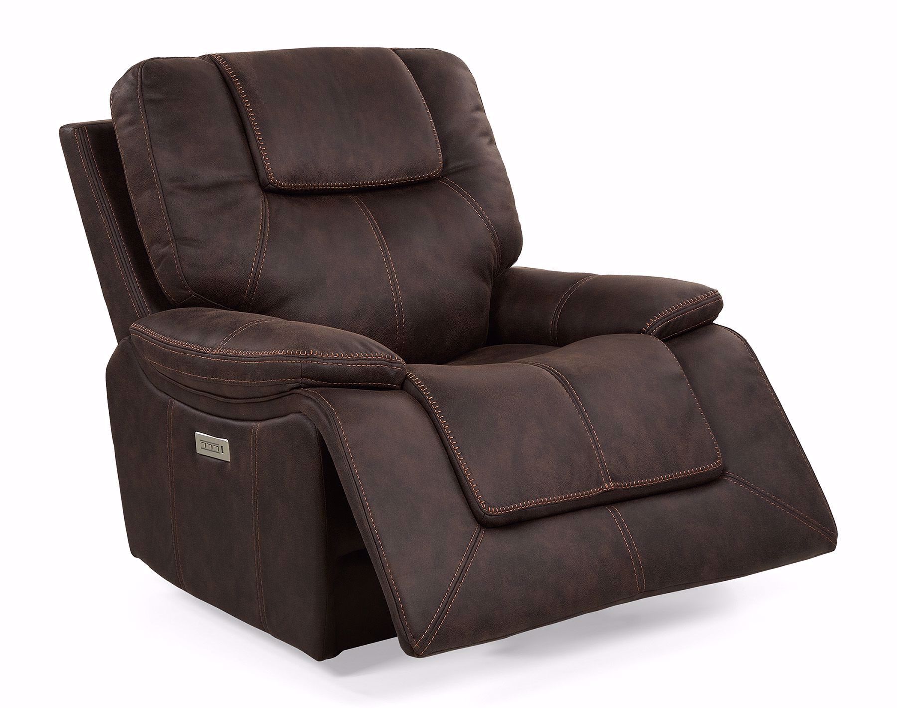 0111449 Walnut Power Headrest Recliner 