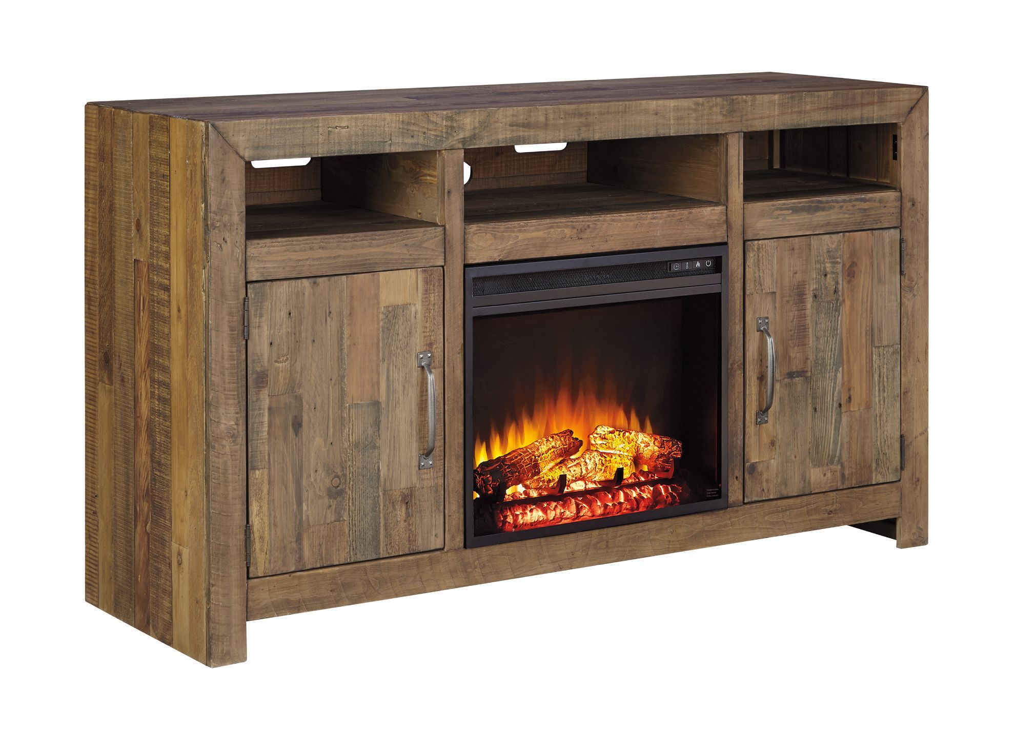 Sommerford TV Stand with Fireplace Insert