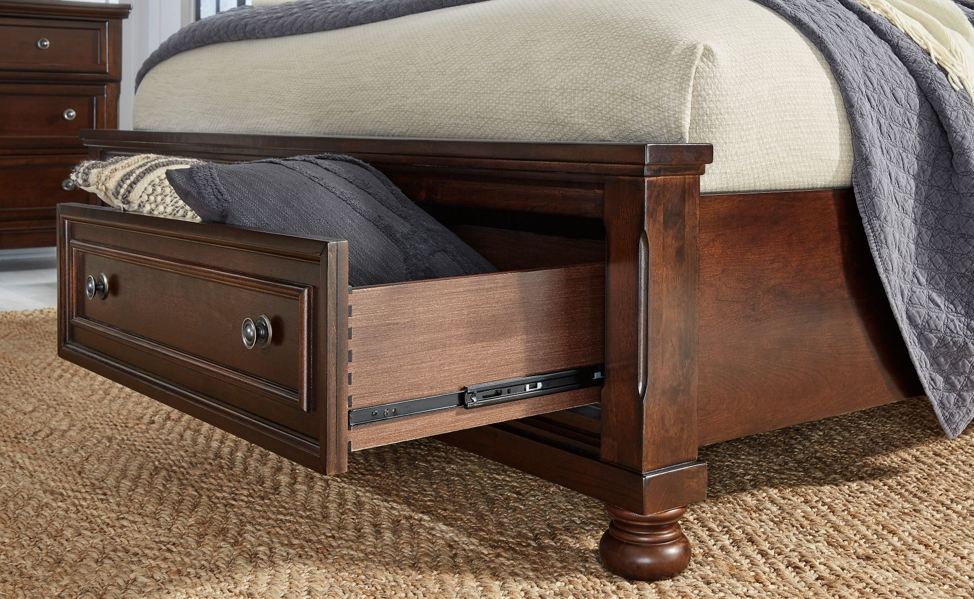 Porter King Sleigh Storage Bed The Furniture Mart
