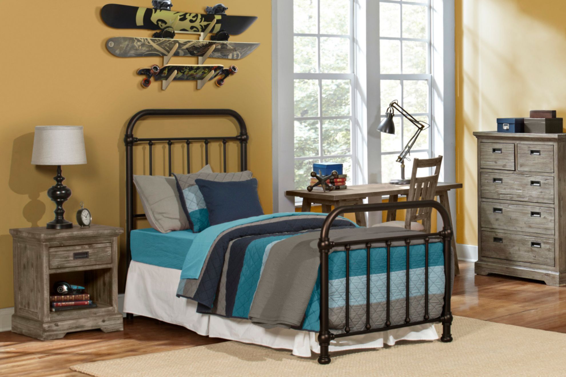 Picture of Kirkland Twin Headboard and Frame Set