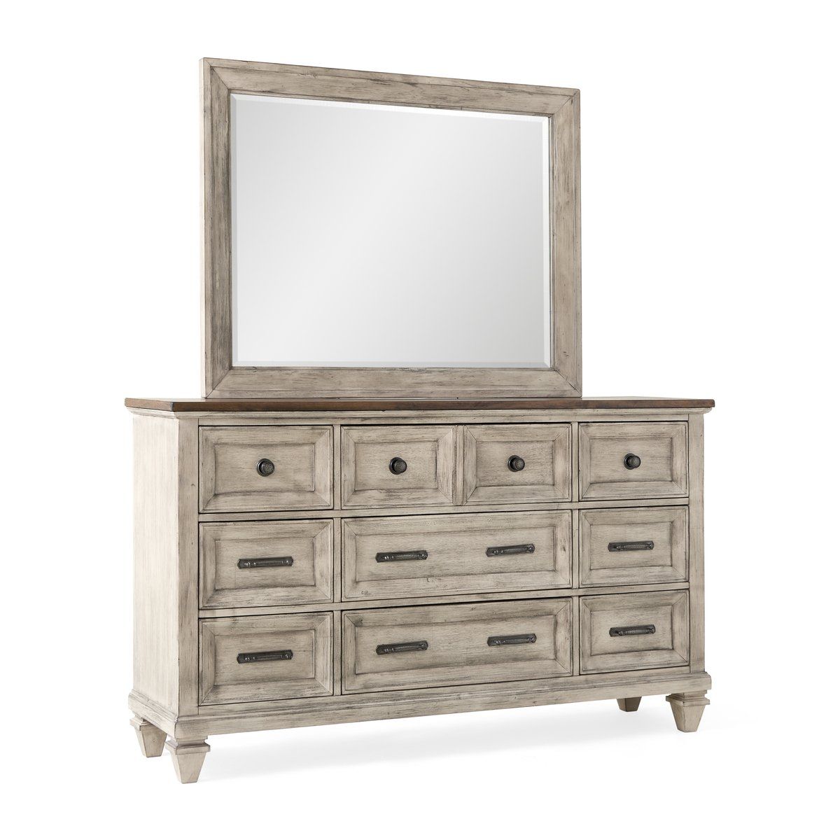 Picture of Mariana Creme Dresser and Mirror Set