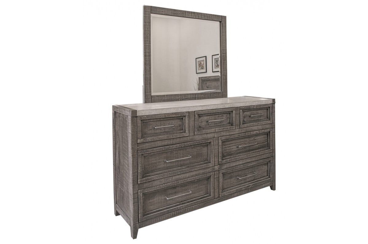 Picture of Marble Dresser and Mirror Set
