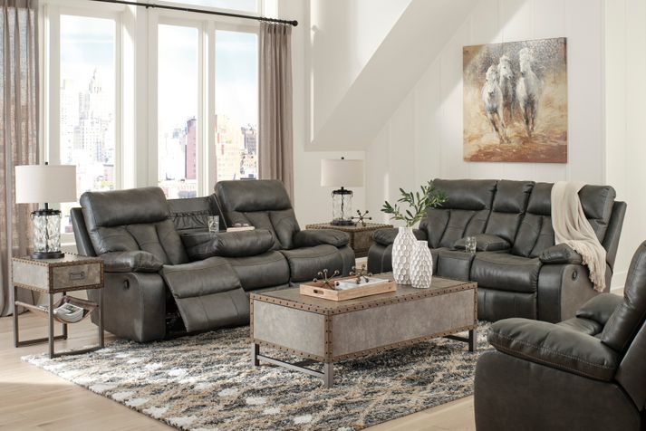 Picture of Willamen Reclining Console Loveseat