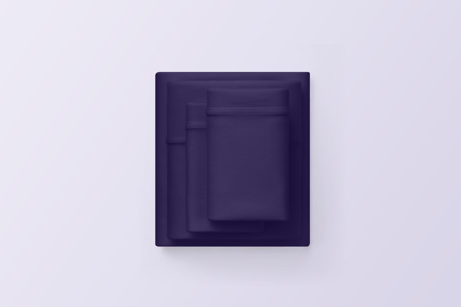 Picture of Purple SoftStretch Purple Twin Sheet Set