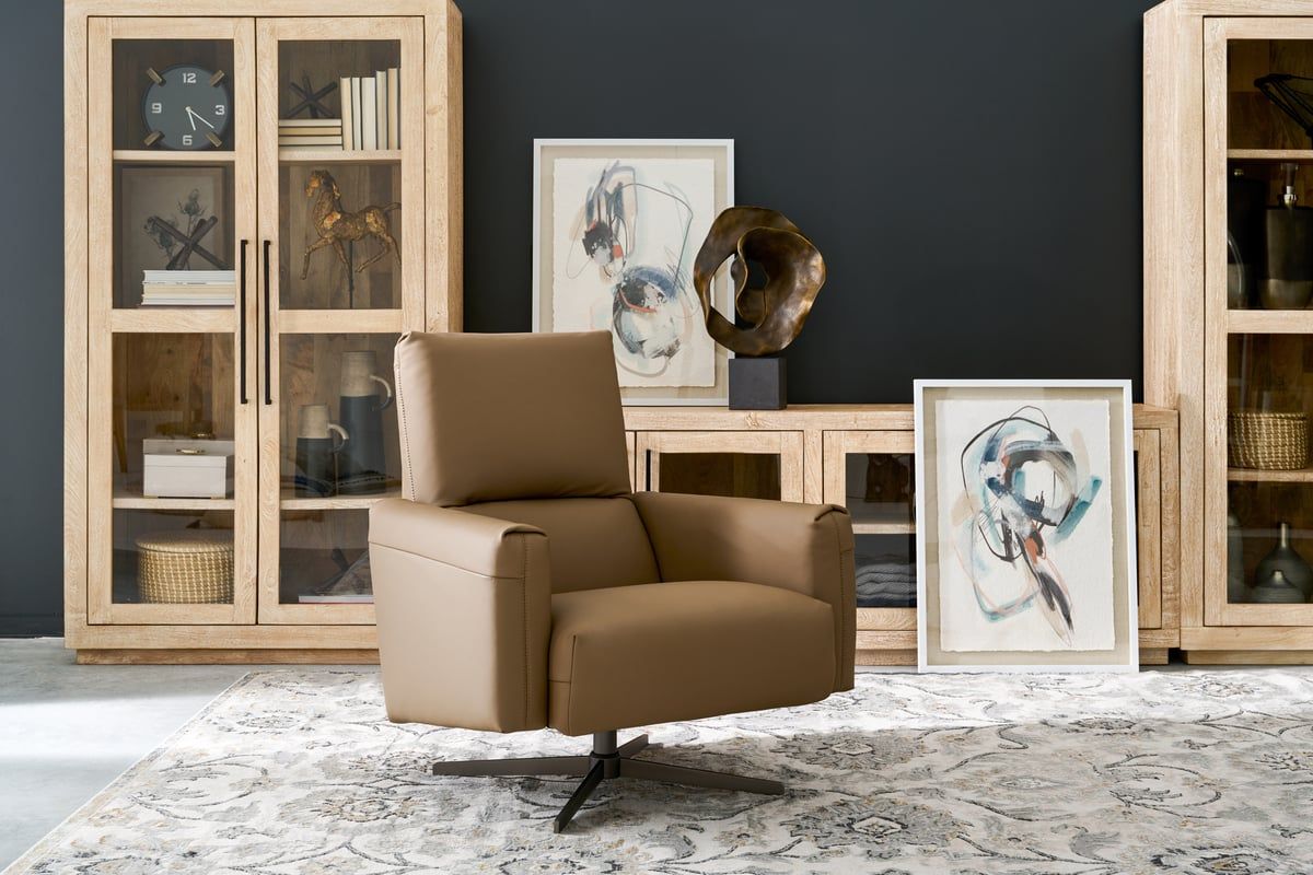 Picture of Cortana Taupe Swivel Chair