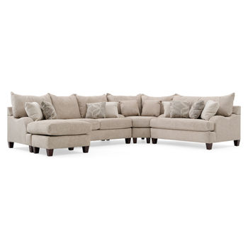 American Leather Klein Two Piece Sectional Sofa w/ King Sleeper and Lift  Top Storage Chaise, Saugerties Furniture Mart