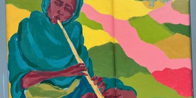 Mural sponsored by Ethiopian Community in Seattle