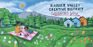 Mural sponsored by Rainier Beach Action Coalition