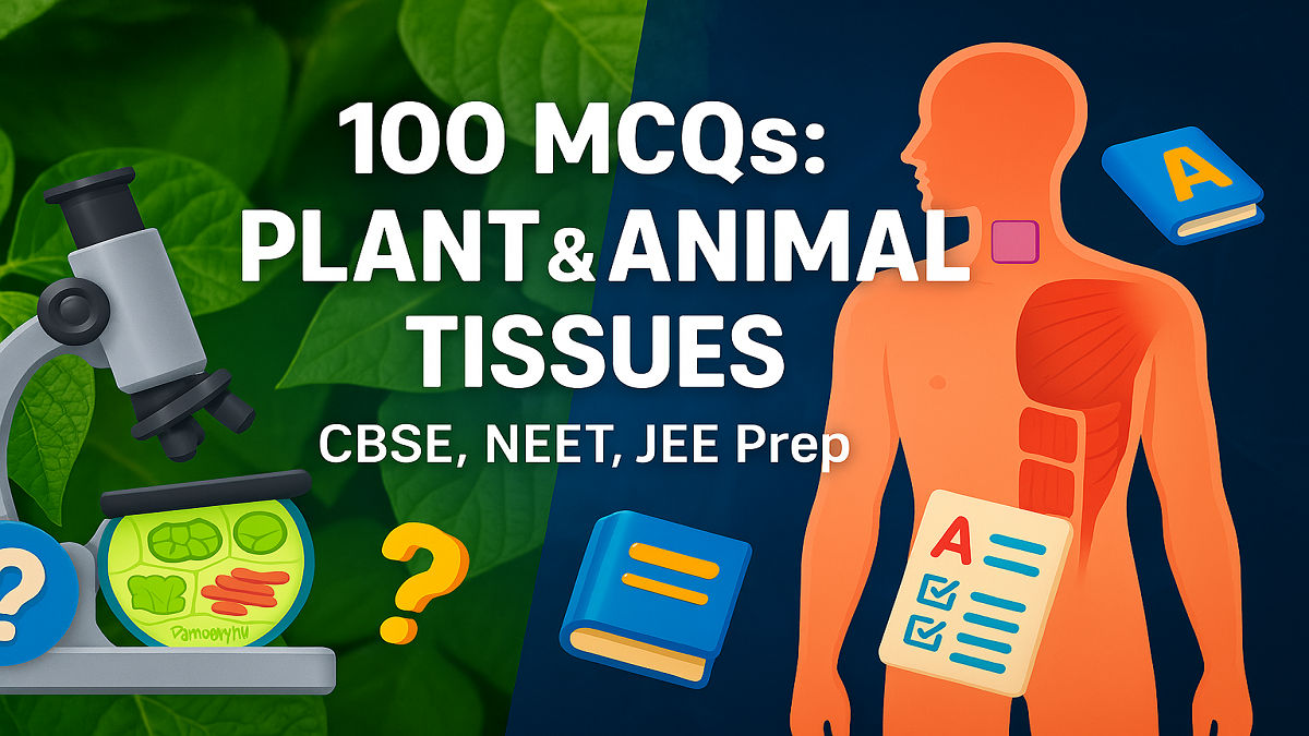 Plant and Animal Tissues MCQs