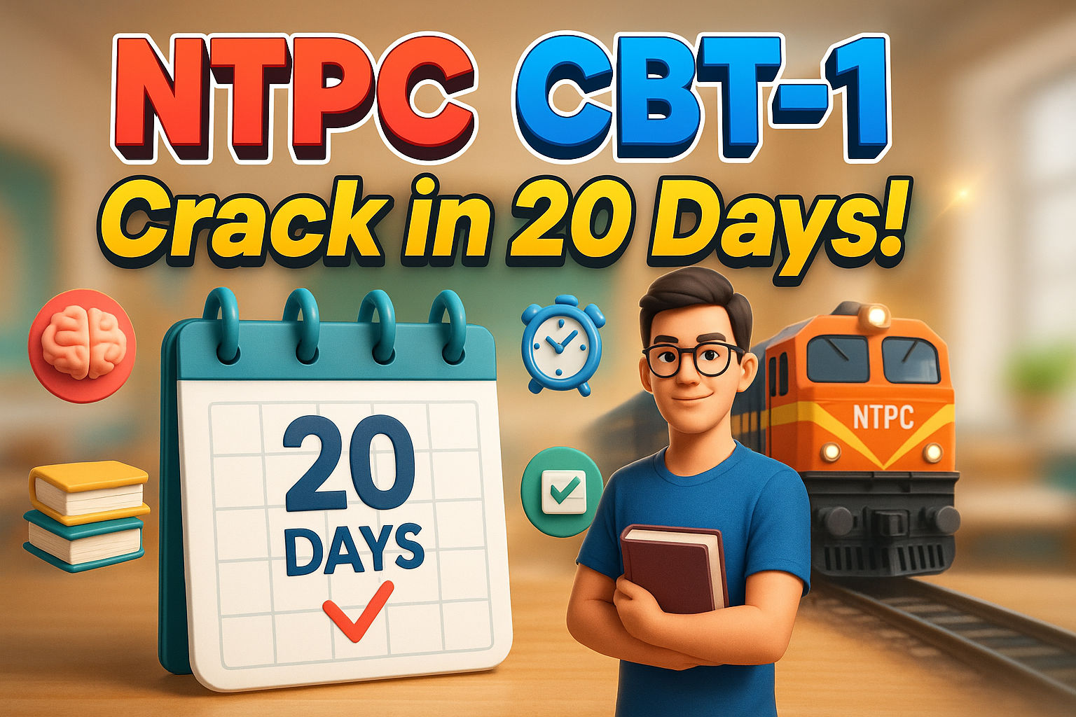 20-Day NTPC CBT-1 Preparation Plan