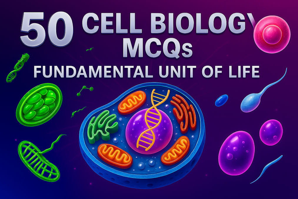Cell biology MCQ diagram
