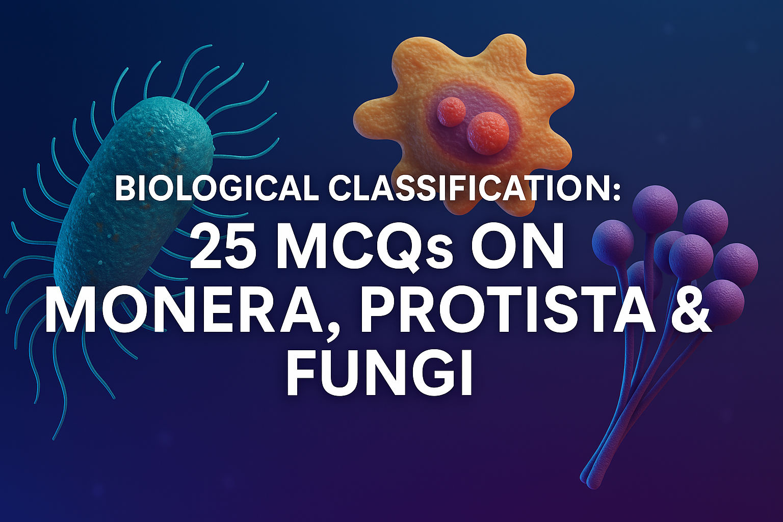 Biological Classification MCQs for NEET and Class 11