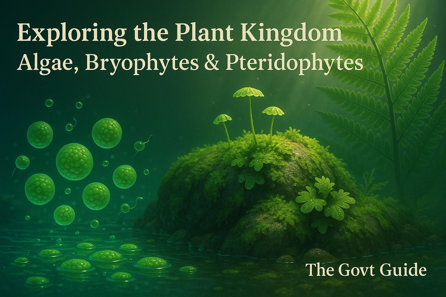 Plant Kingdom Classification: From Algae to Pteridophytes