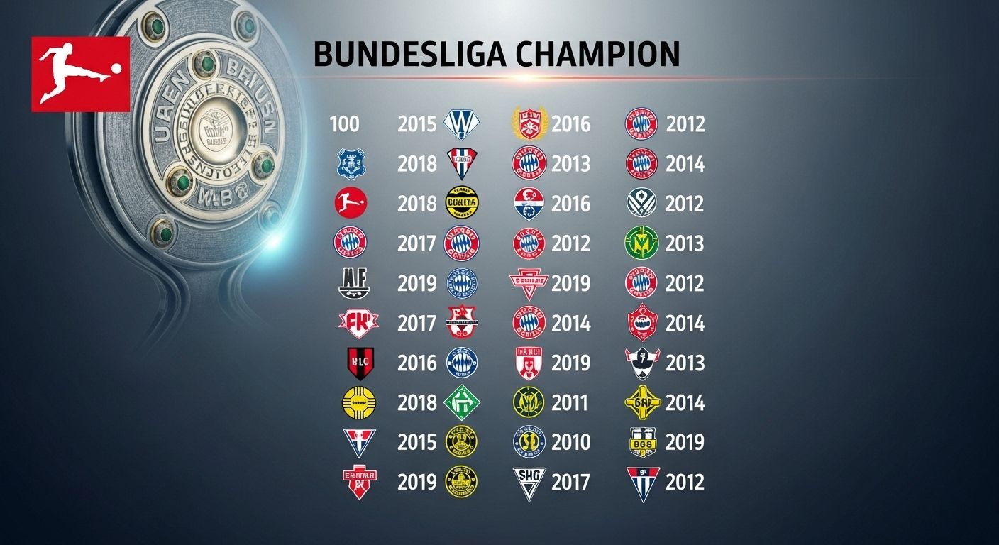 bundesliga champions list