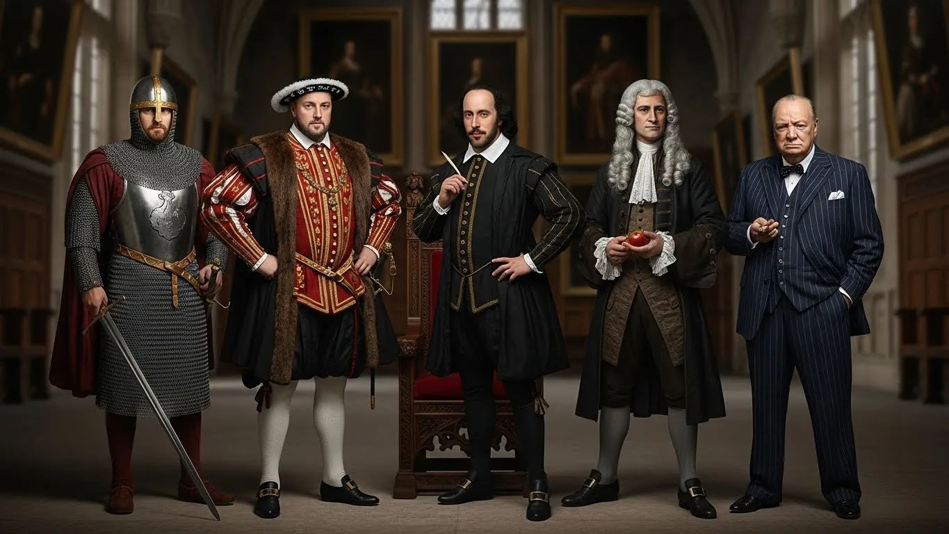 Historical English Figures Monarchs and Minds