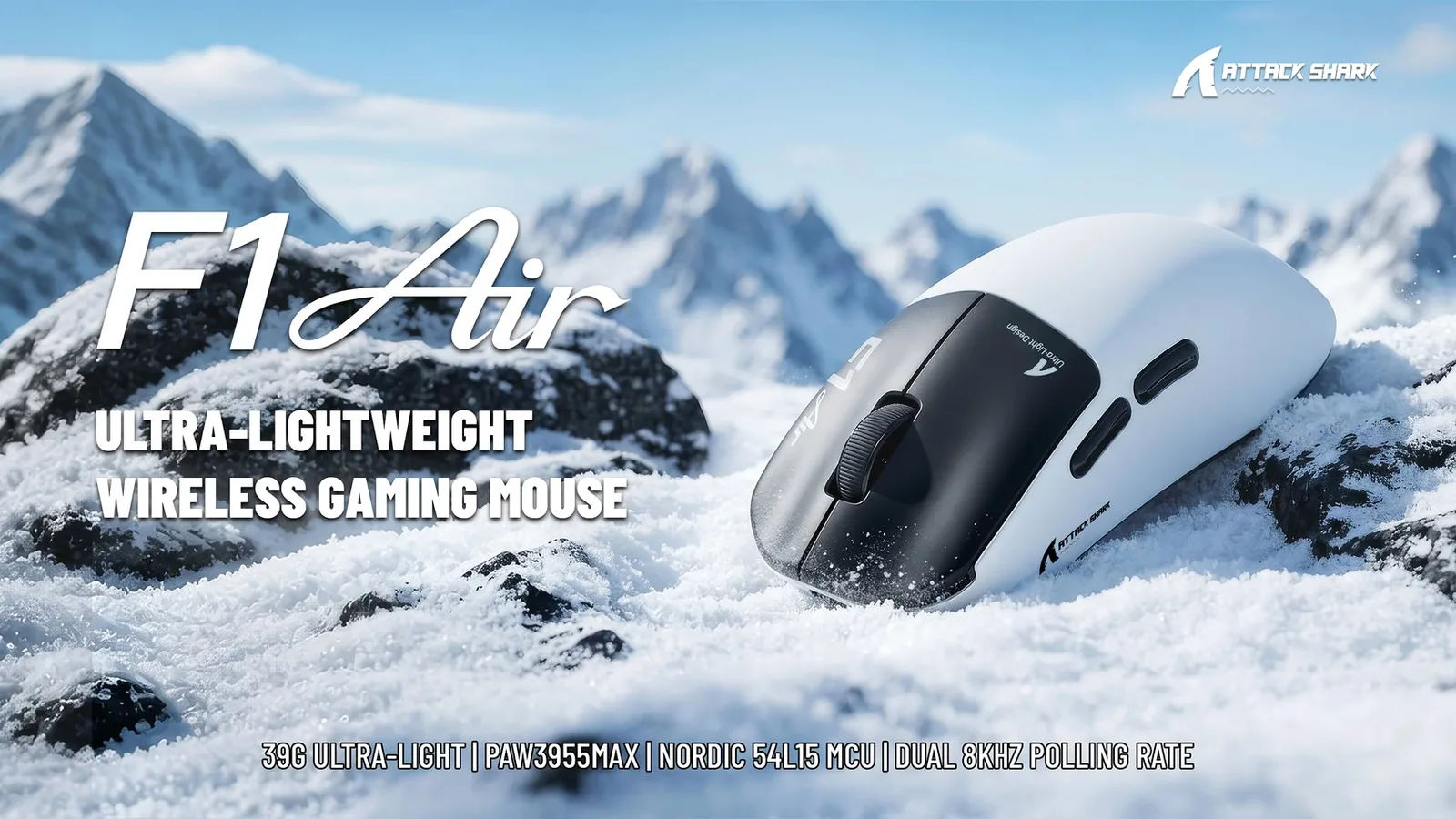 Attack Shark Launches Ultra-Lightweight F1 AIR Gaming Mouse