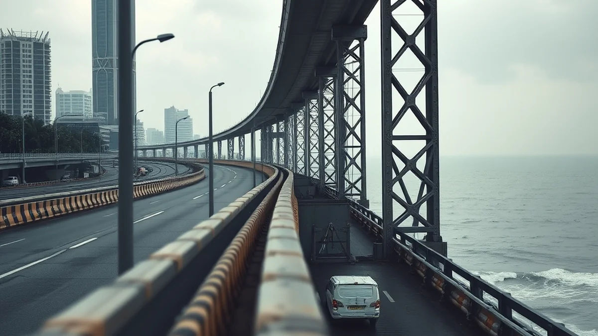 Three Youths Killed as Speeding BMW Plunges Off Mumbai Coastal Road Bridge
