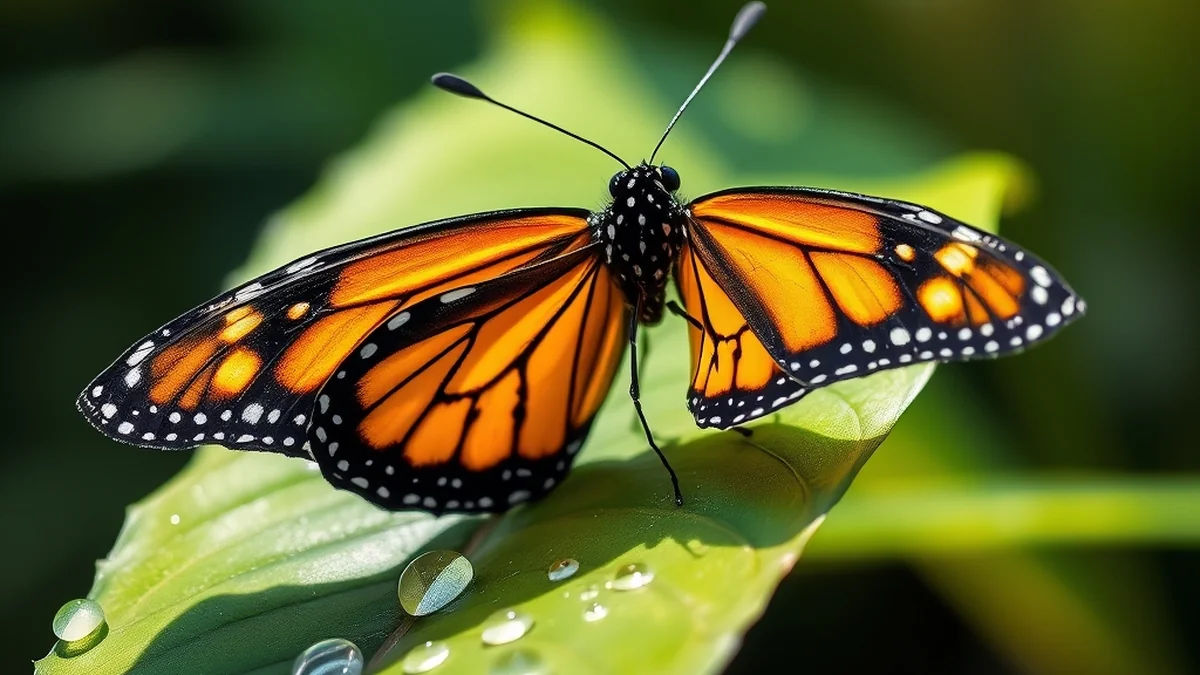 Scientists Track Endangered Monarch Butterflies With Solar Radio Backpacks