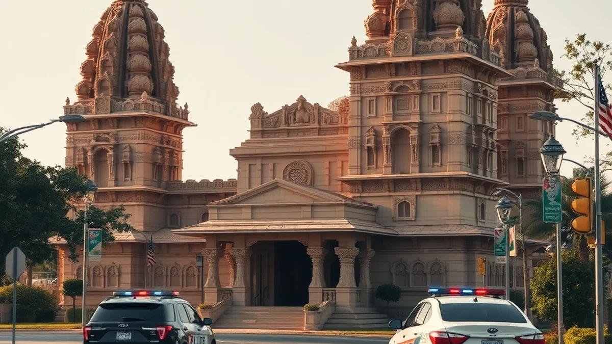 Teenager Arrested in Illinois for Foiled Attack on Hindu Temple